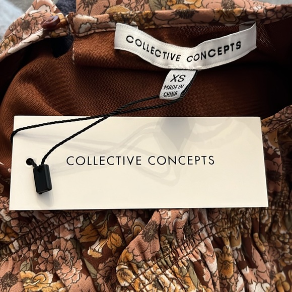 COLLECTIVE CONCEPTS (NWT) floral blouse - Picture 10 of 10